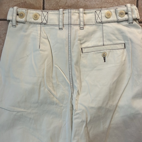 NWT Madewell Button-Tab Wide-Legs Pants Antique Cream, Sz 6 - Picture 5 of 14